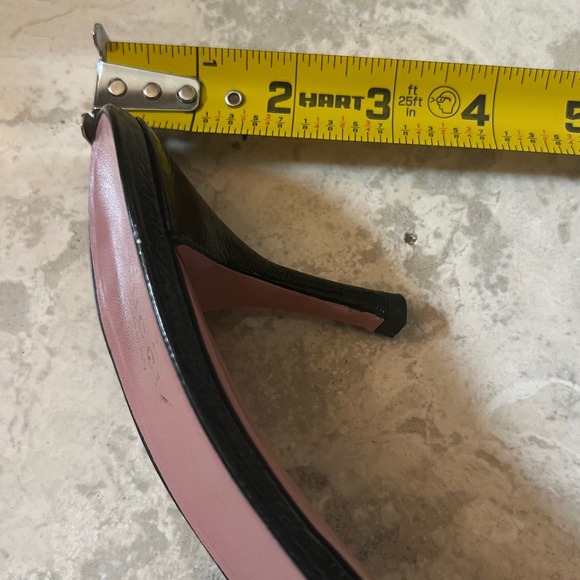 GUCCI kitten heal slides, black with Pink Gucci - Picture 8 of 8